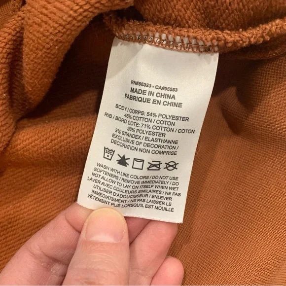 Nike Dri Fit Women’s Logo Crop Fleece Sweatshirt Burnt Orange Size Med Athletic - Picture 7 of 11